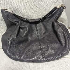 Calvin Klein | Grey Leather Shoulder Bag